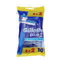 Gillette Blue II Plus Disposable Shaver Sensitive (8s + 2s)