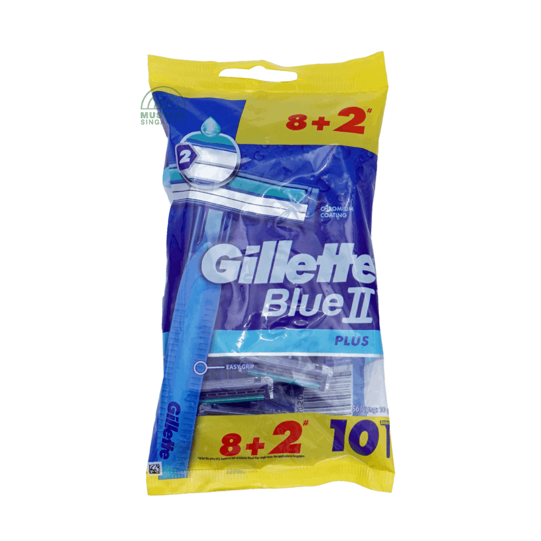 Gillette Blue II Plus Disposable Shaver Sensitive (8s + 2s)