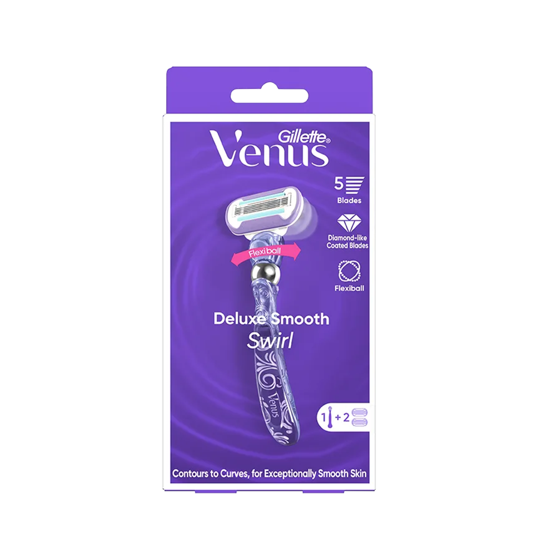 Gillette Venus Delux Smooth Swirl Razor 2up