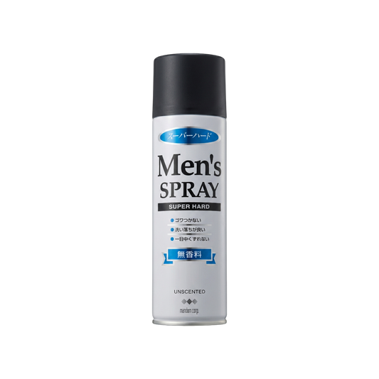 Mandom Men's Spray Super Hard Unscented 275g