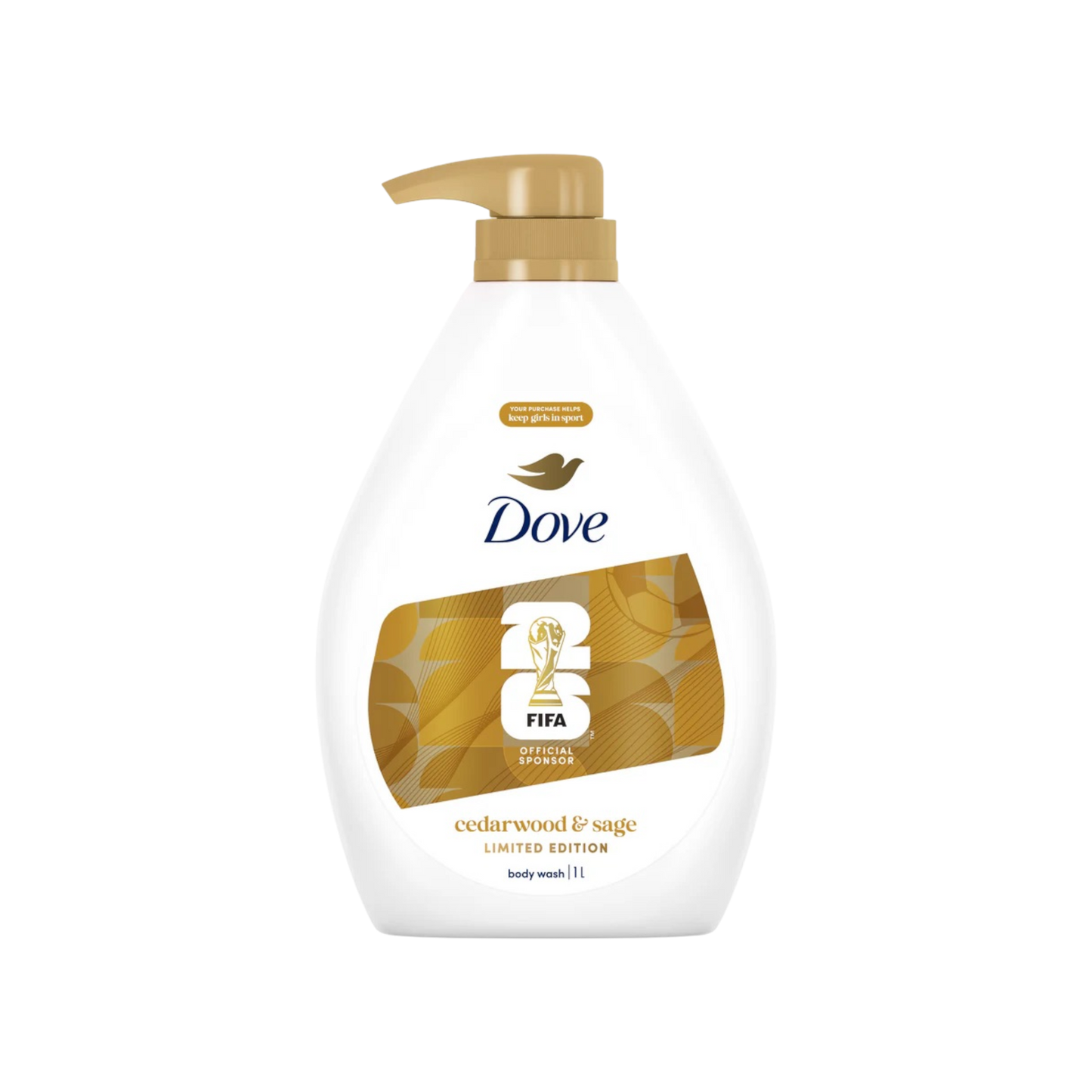 Dove FIFA Cedarwood & Sage Body Wash 1L