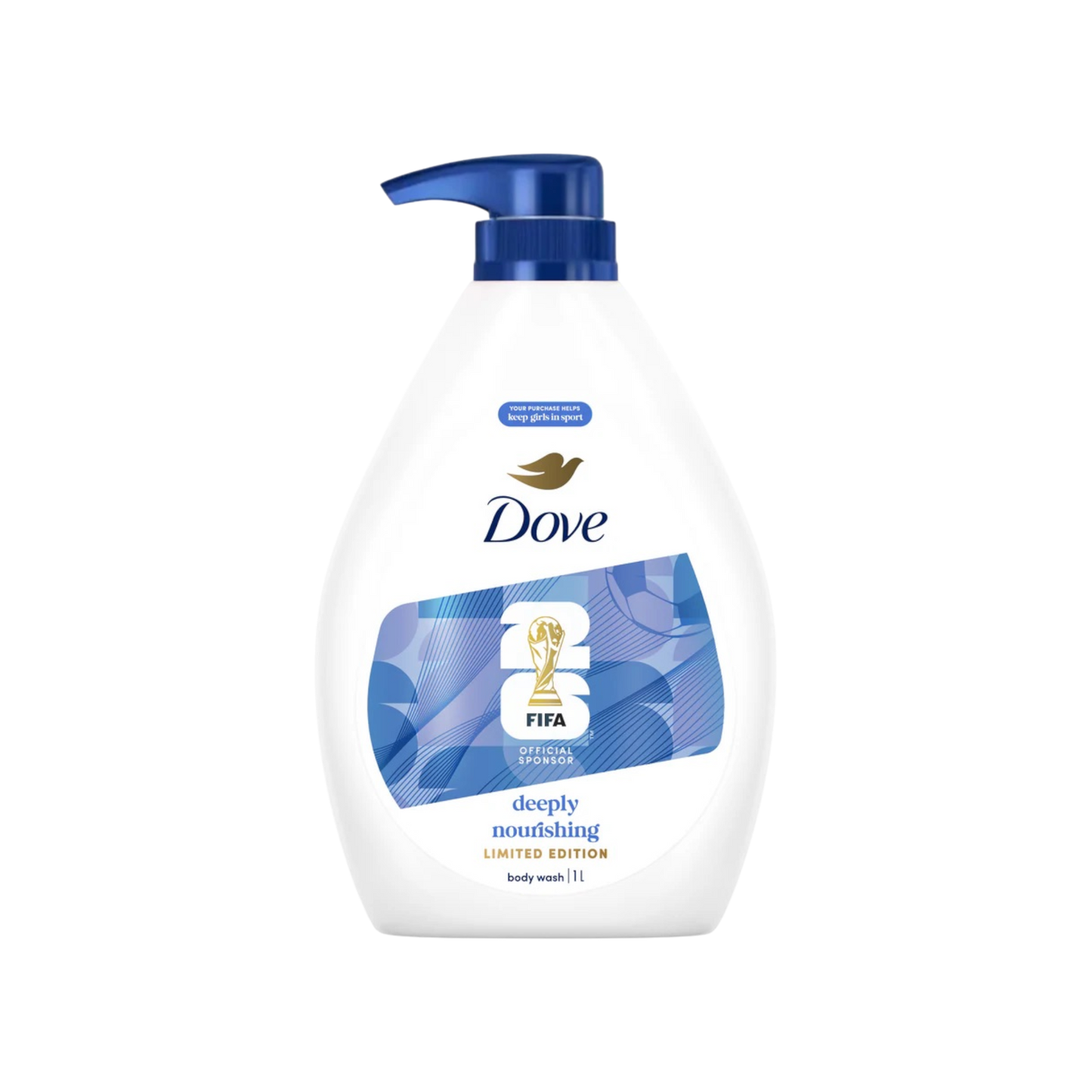 Dove FIFA Deeply Nourishing Body Wash 1L