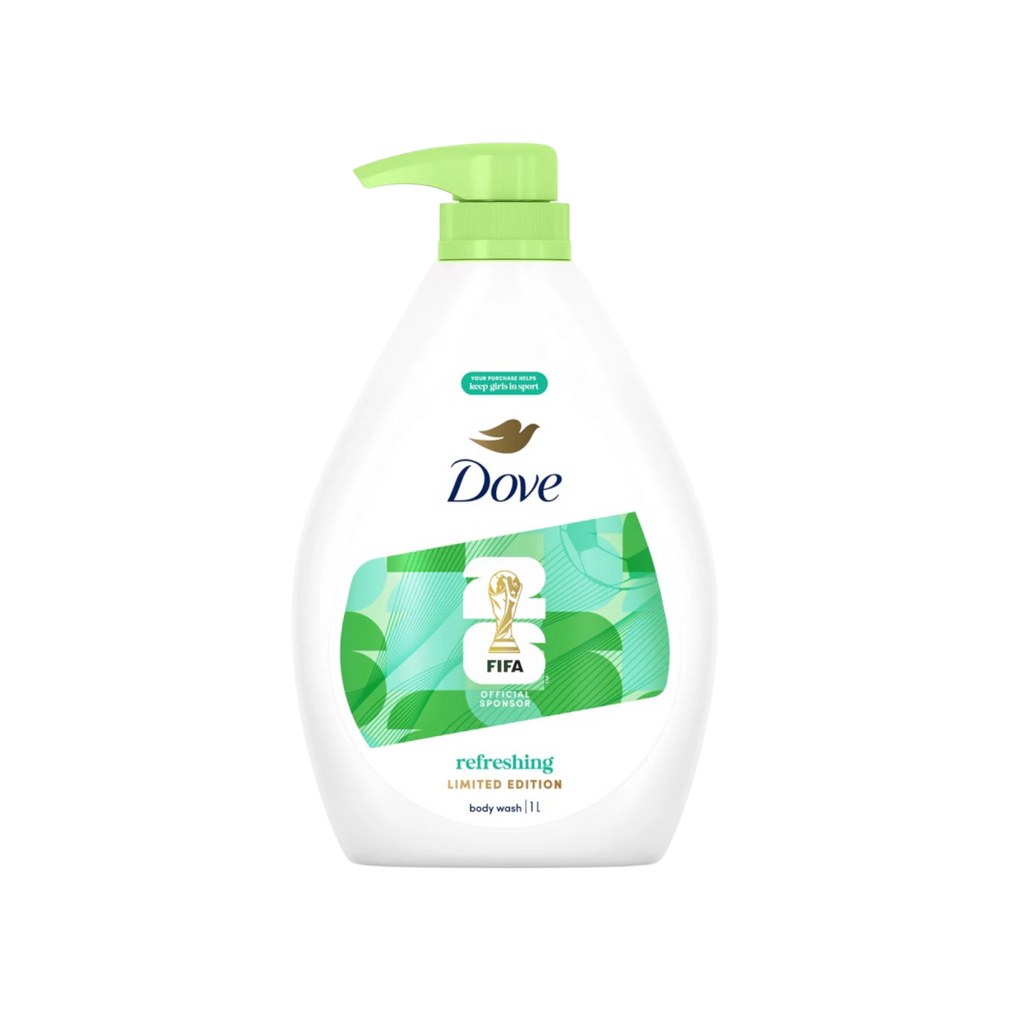 Dove FIFA Refreshing Body Wash 1L