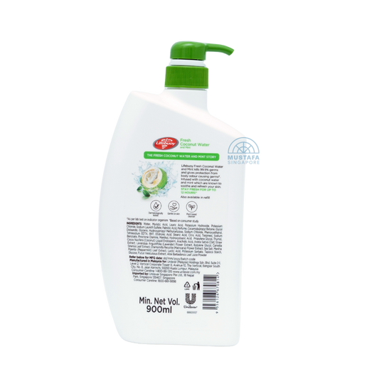 Lifebuoy Body Wash Fresh Coconut Water and Mint 900ml