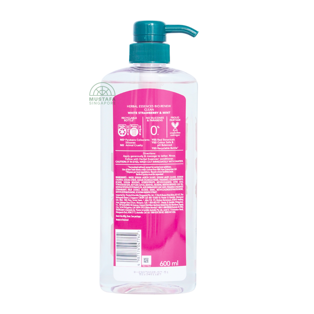 Herbal Essence Shampoo CLEAN White Strawberry 600ml
