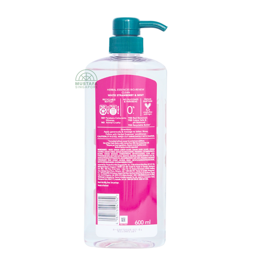 Herbal Essence Shampoo CLEAN White Strawberry 600ml