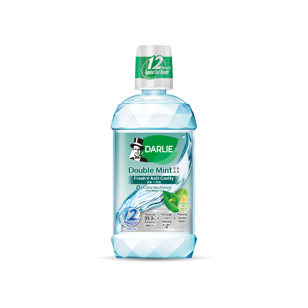Darlie Double Mint Mouthwash Alcohol Free 500ml