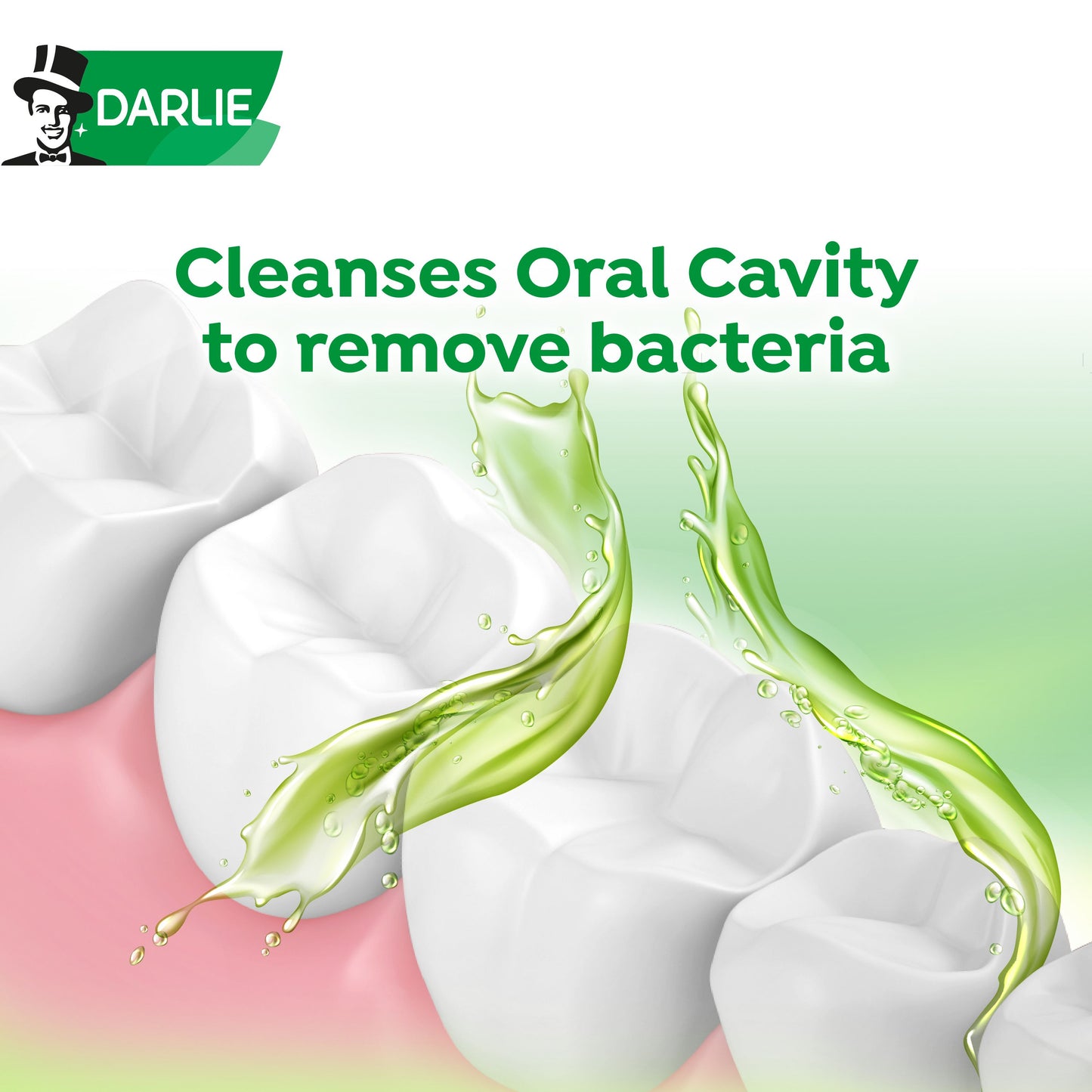 Darlie Green Tea Mouthwash Alcohol Free 500ml