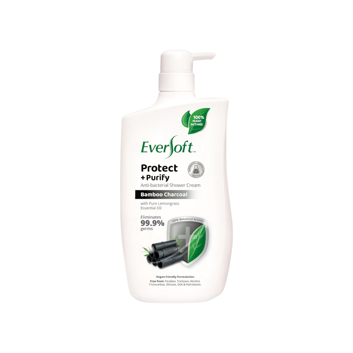 Eversoft Anti-Bacterial Shower Cream Bamboo Charcoal 950ml