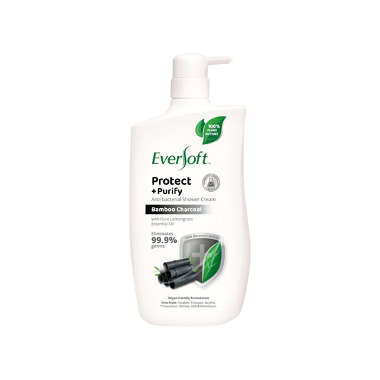 Eversoft Anti-Bacterial Shower Cream Bamboo Charcoal 950ml