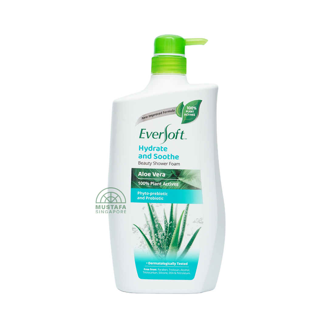 Eversoft Shower Foam Aloe Vera & Vitamins A & E 950ml