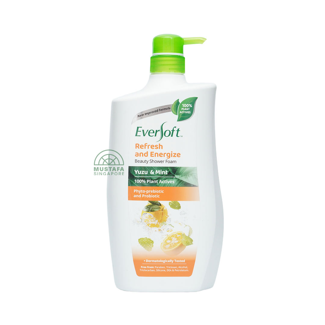 Eversoft Shower Foam Yuzu & Mint 950ml