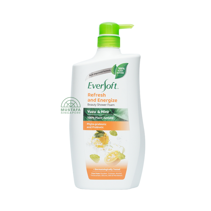 Eversoft Normal Eversoft Shower Foam Yuzu & Mint 950ml – ShopMustafa
