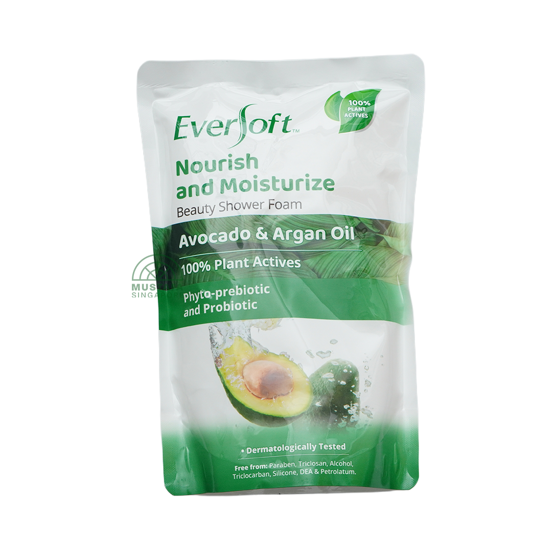 Eversoft Shower Foam Refill Pouch Avocado & Argan Oil 800ml