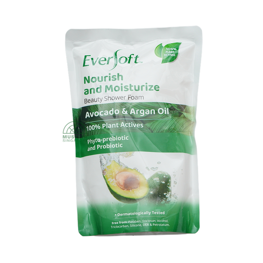 Eversoft Shower Foam Refill Pouch Avocado & Argan Oil 800ml