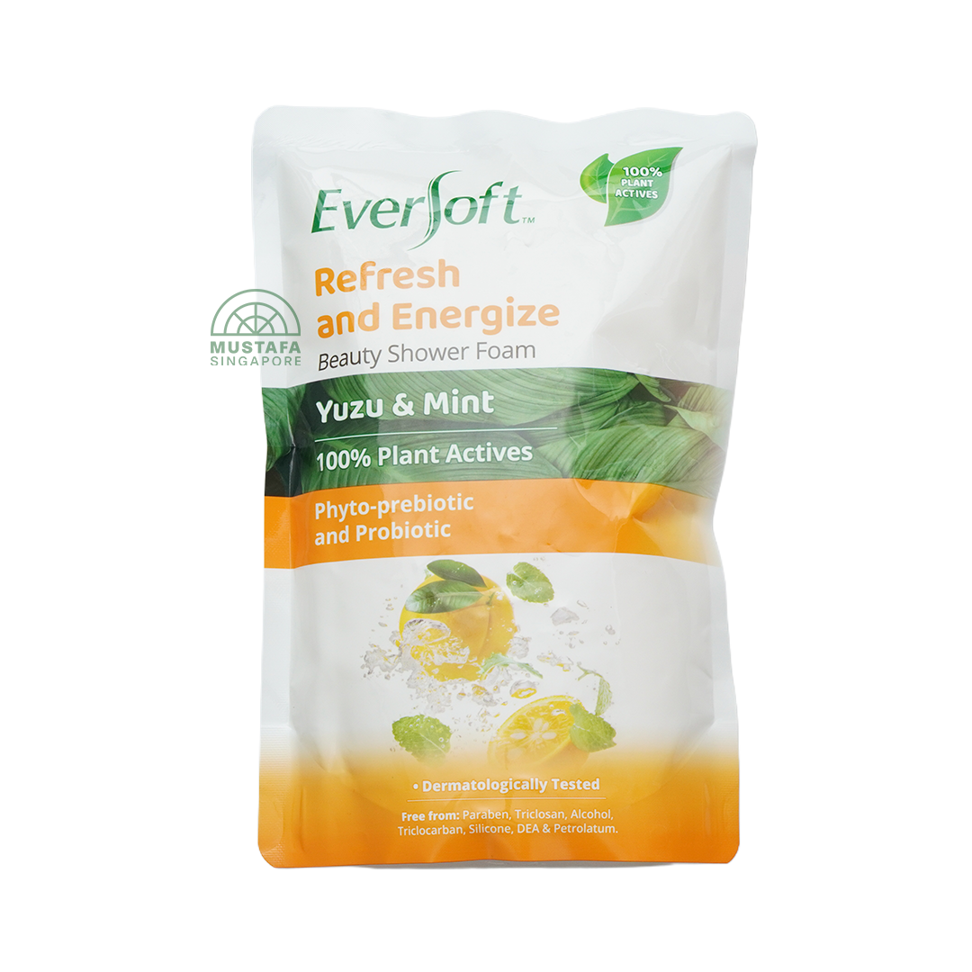 Eversoft Shower Foam Refill Pouch Yuzu & Mint 800ml