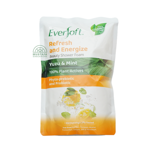 Eversoft Shower Foam Refill Pouch Yuzu & Mint 800ml
