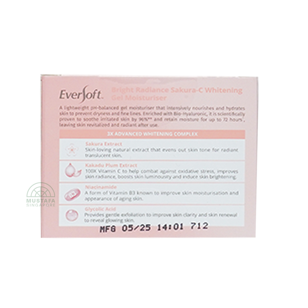 Eversoft Bright Radiance Gel Moisturiser 50g