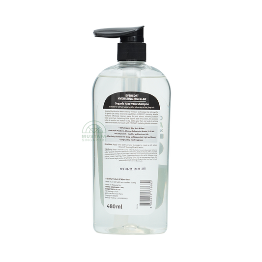 Eversoft Organic Shampoo Aloe Vera 480ml