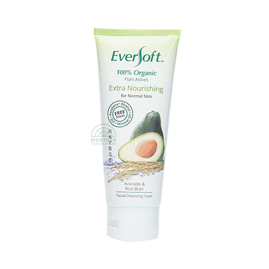 Eversoft Facial Cleanser Organic Avocado & Rice Bran 100g