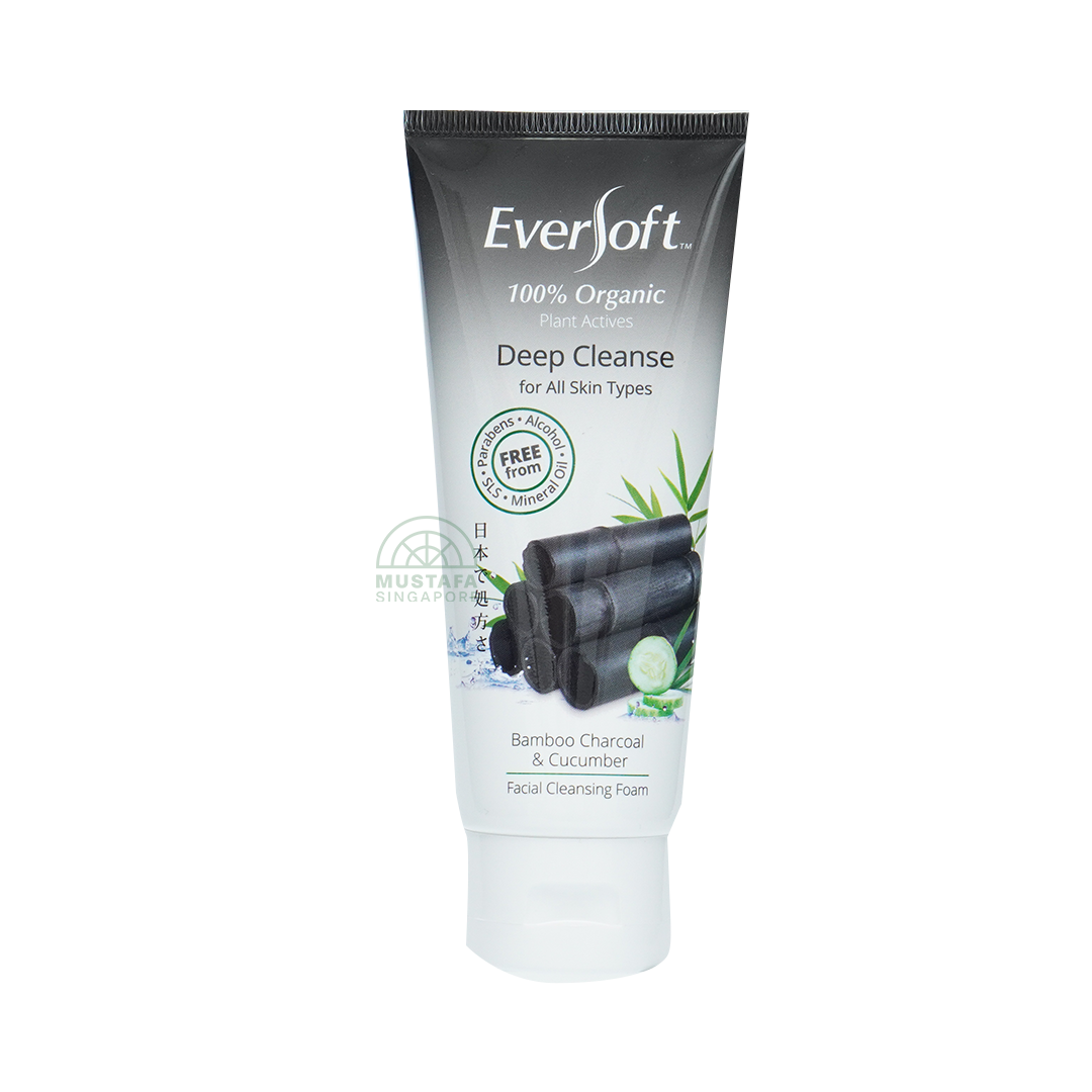 Eversoft Facial Cleanser Bamboo Charcoal & Cucumber 100g