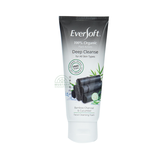 Eversoft Facial Cleanser Bamboo Charcoal & Cucumber 100g
