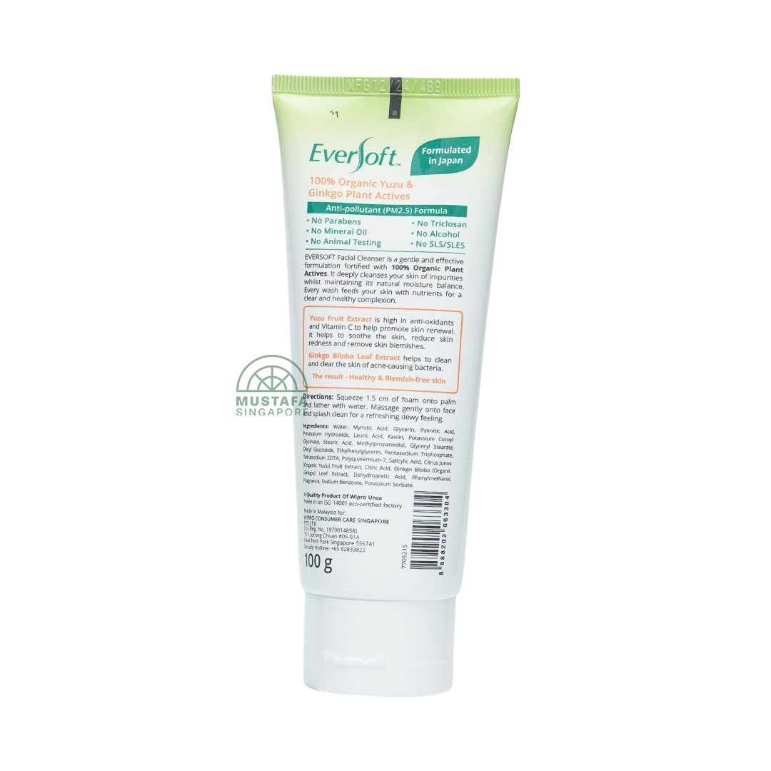 Eversoft Facial Cleanser Yuzu & Gingko 100g