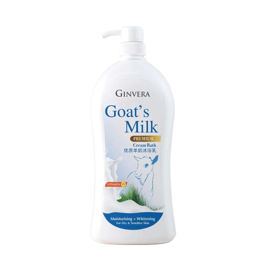 Ginvera Goat's Milk Premium Cream Bath Vitamin B3 900ml
