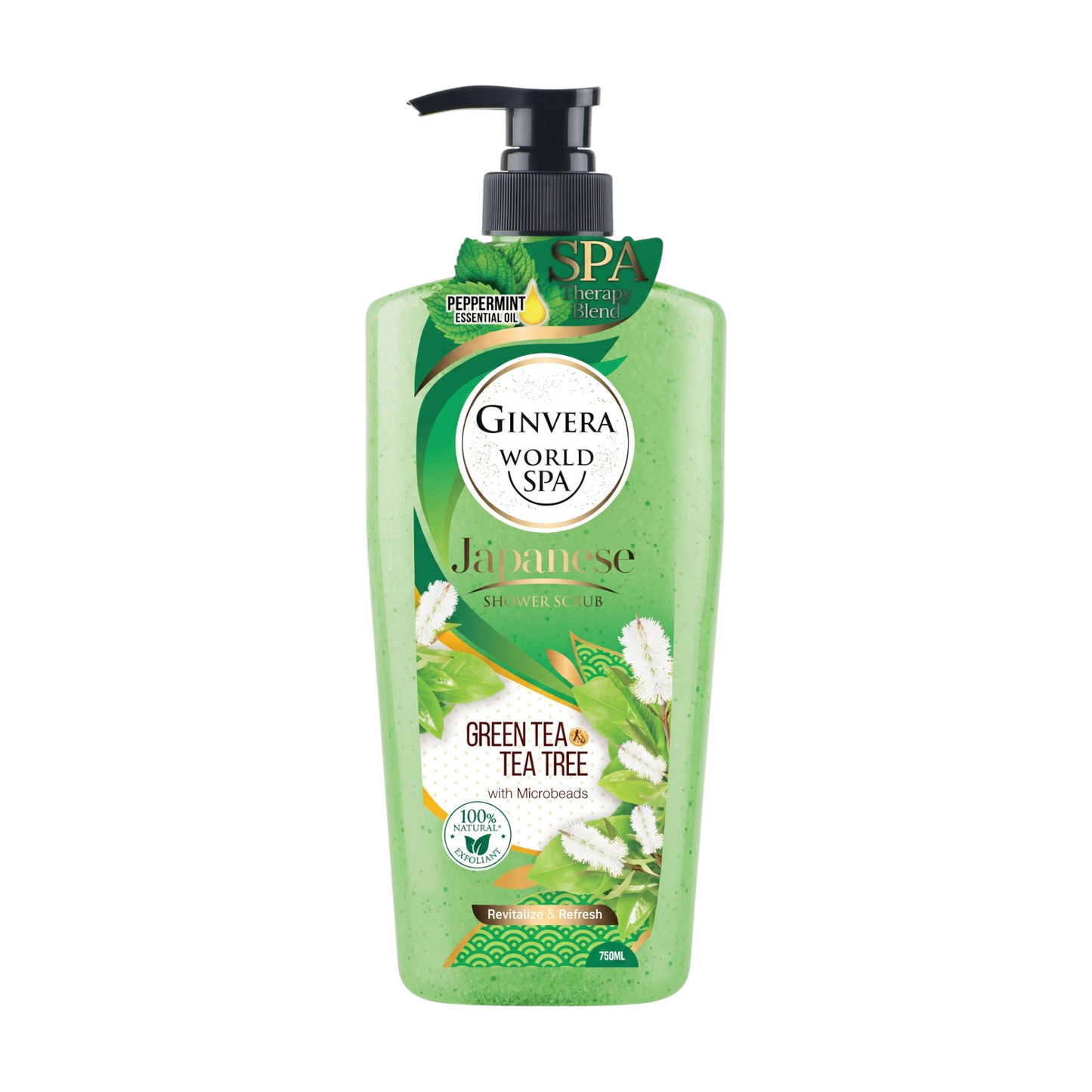 Ginvera Green Tea Pomelo Shampoo Hair Revitalizer (For Normal Hair) 750ml