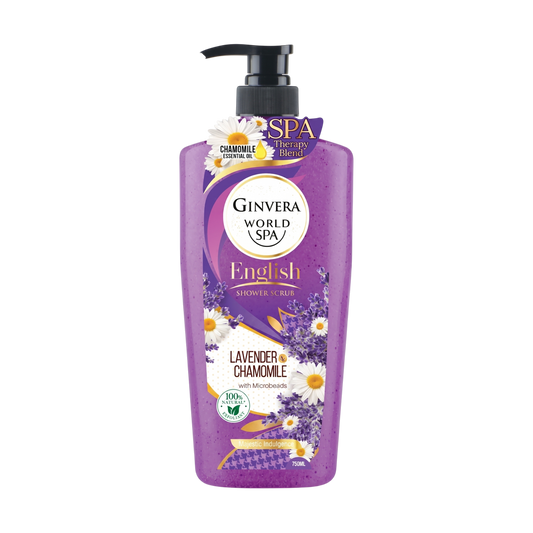 Ginvera World Spa Lavender & Chamomile English Shower Scrub 750ml