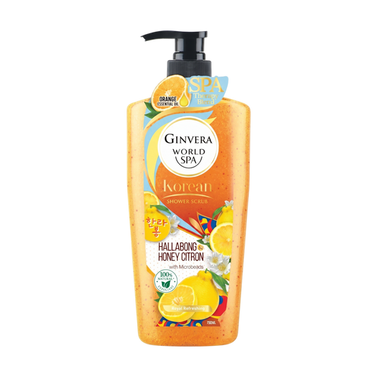 Ginvera World Spa Shower Scrub Hallabong & Honey Citron 750ml