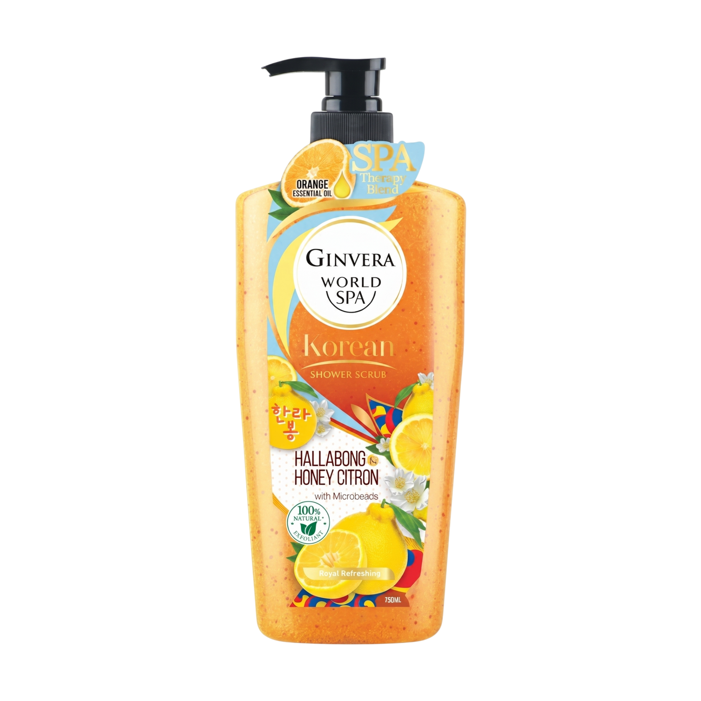 Ginvera Green Tea Pomelo Shampoo Hair Revitalizer (For Normal Hair) 750ml