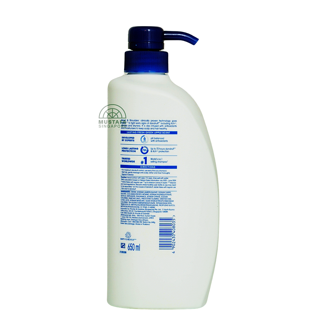 Head & Shoulders Shampoo Apple Fresh 650ml