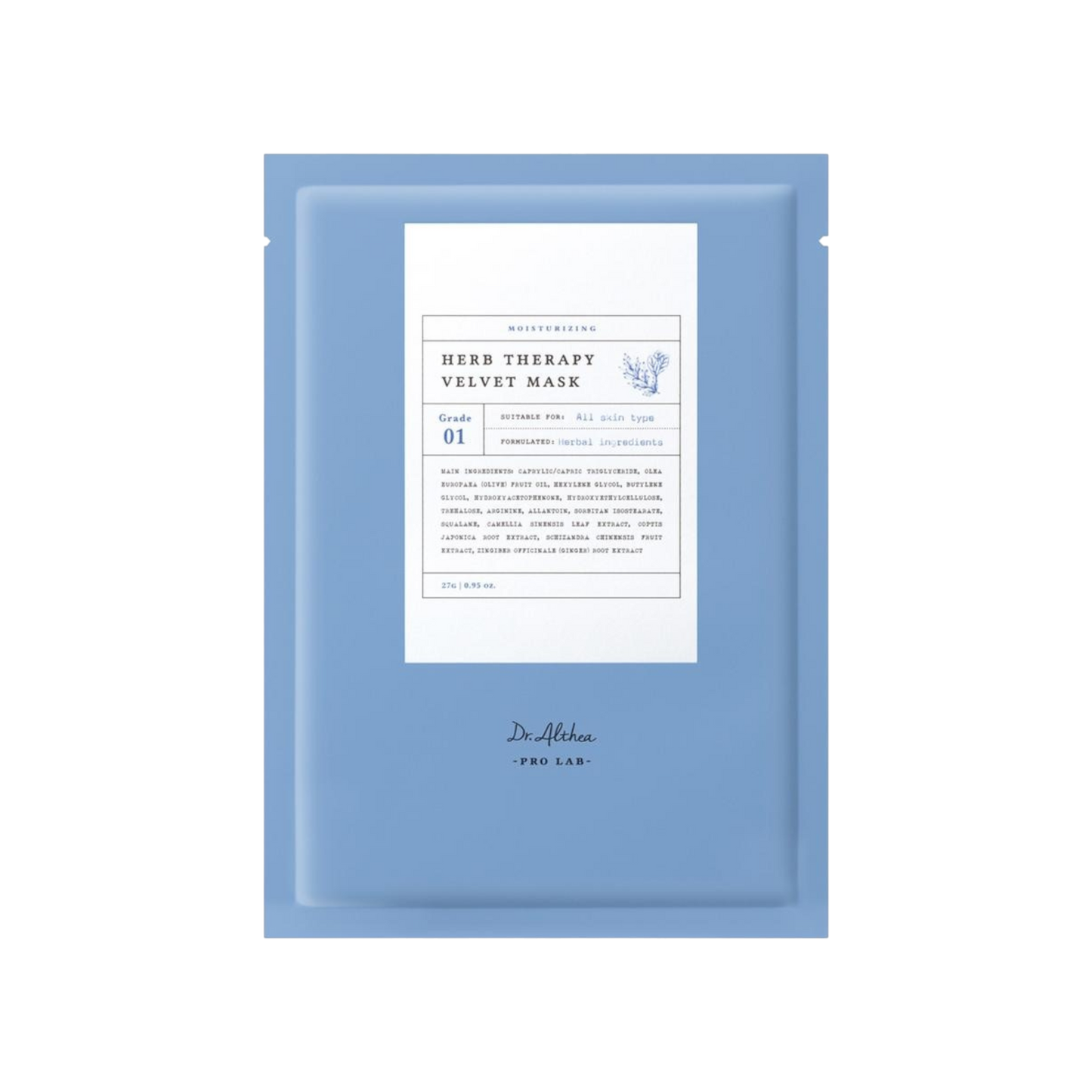 Dr. Althea Herb Therapy Velvet Mask (27g x 10)