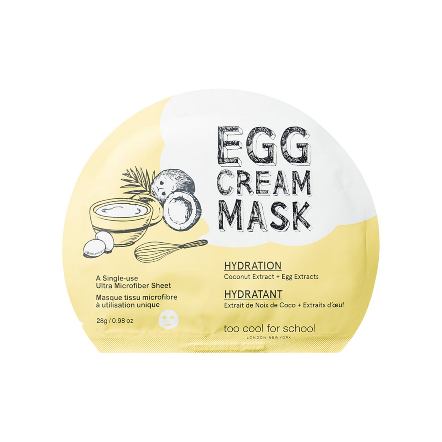 Too Cool For School Egg Cream Hydration Mask 28g