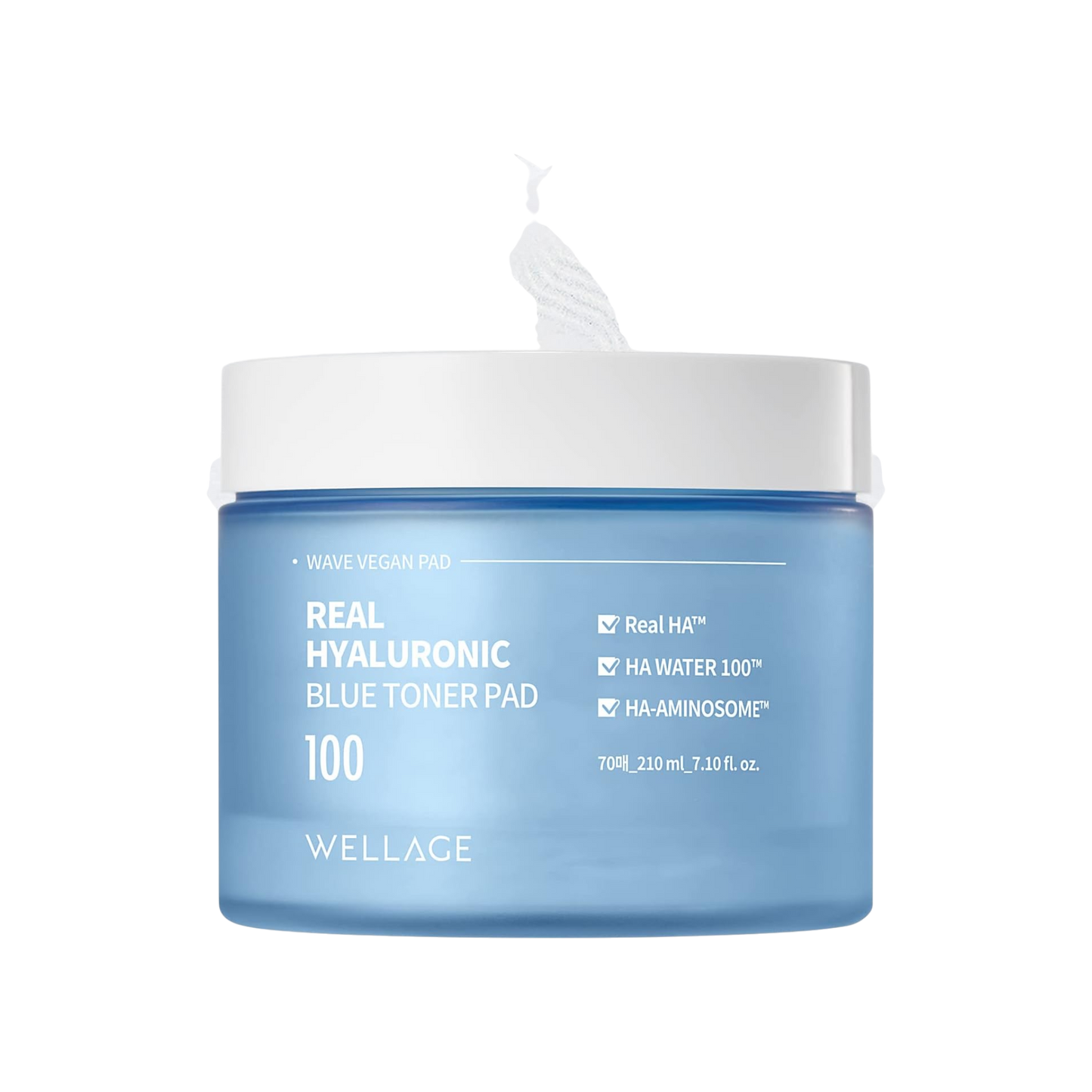 Wellage Real Hyaluronic Blue 100 Toner Pad 70s