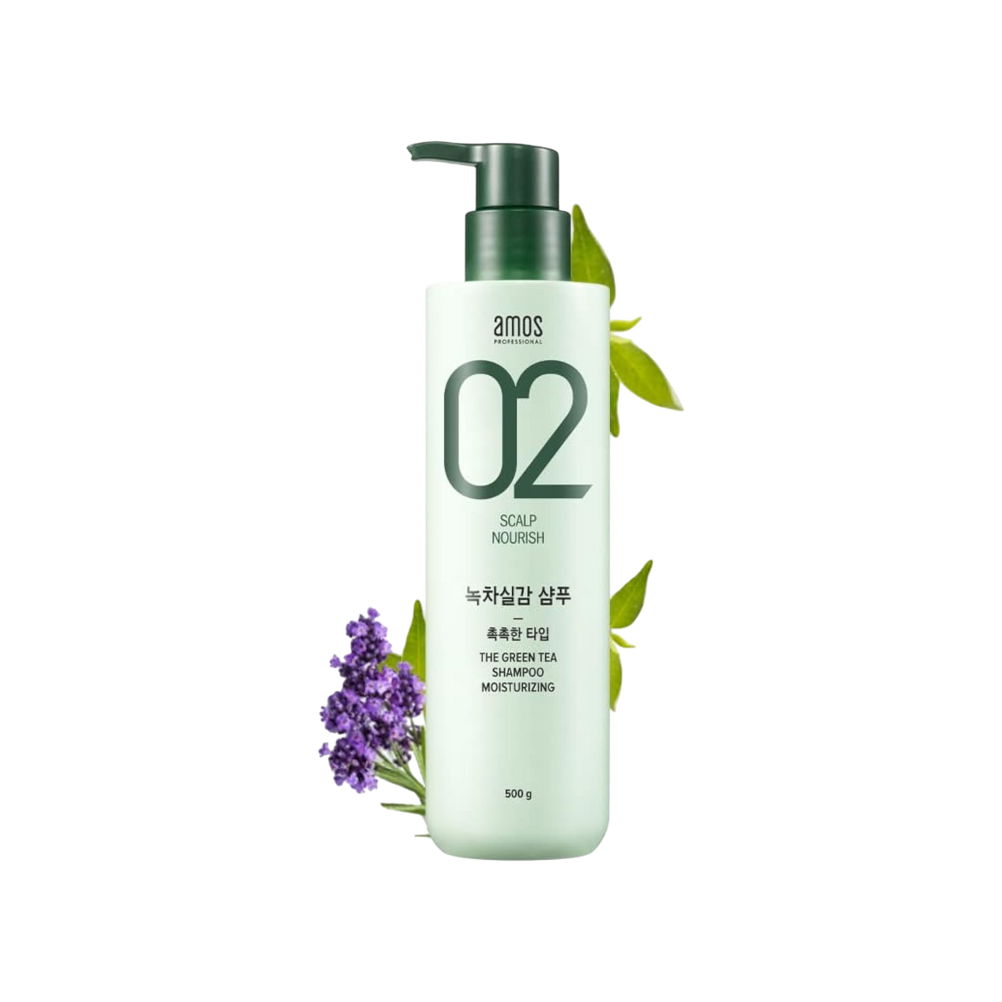 Amos Professional 02 Scalp Nourish The Green Tea Shampoo Moisturizing 500g