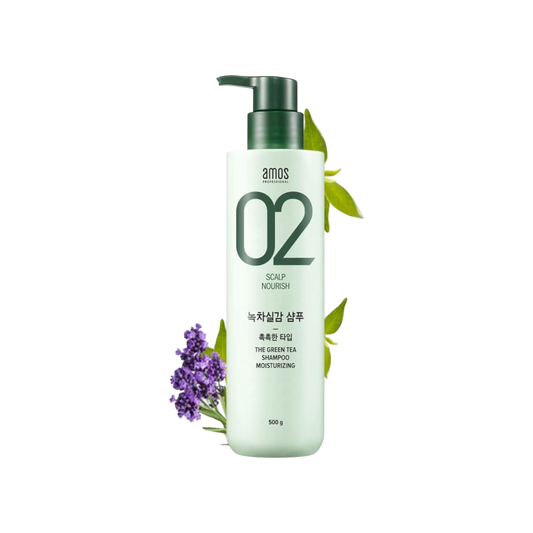 Amos Professional 02 Scalp Nourish The Green Tea Shampoo Moisturizing 500g