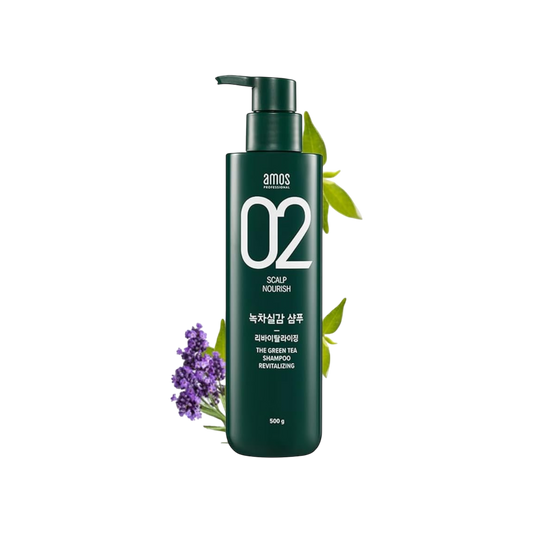 Amos Professional 02 Scalp Nourish The Green Tea Shampoo Revitalizing 500g
