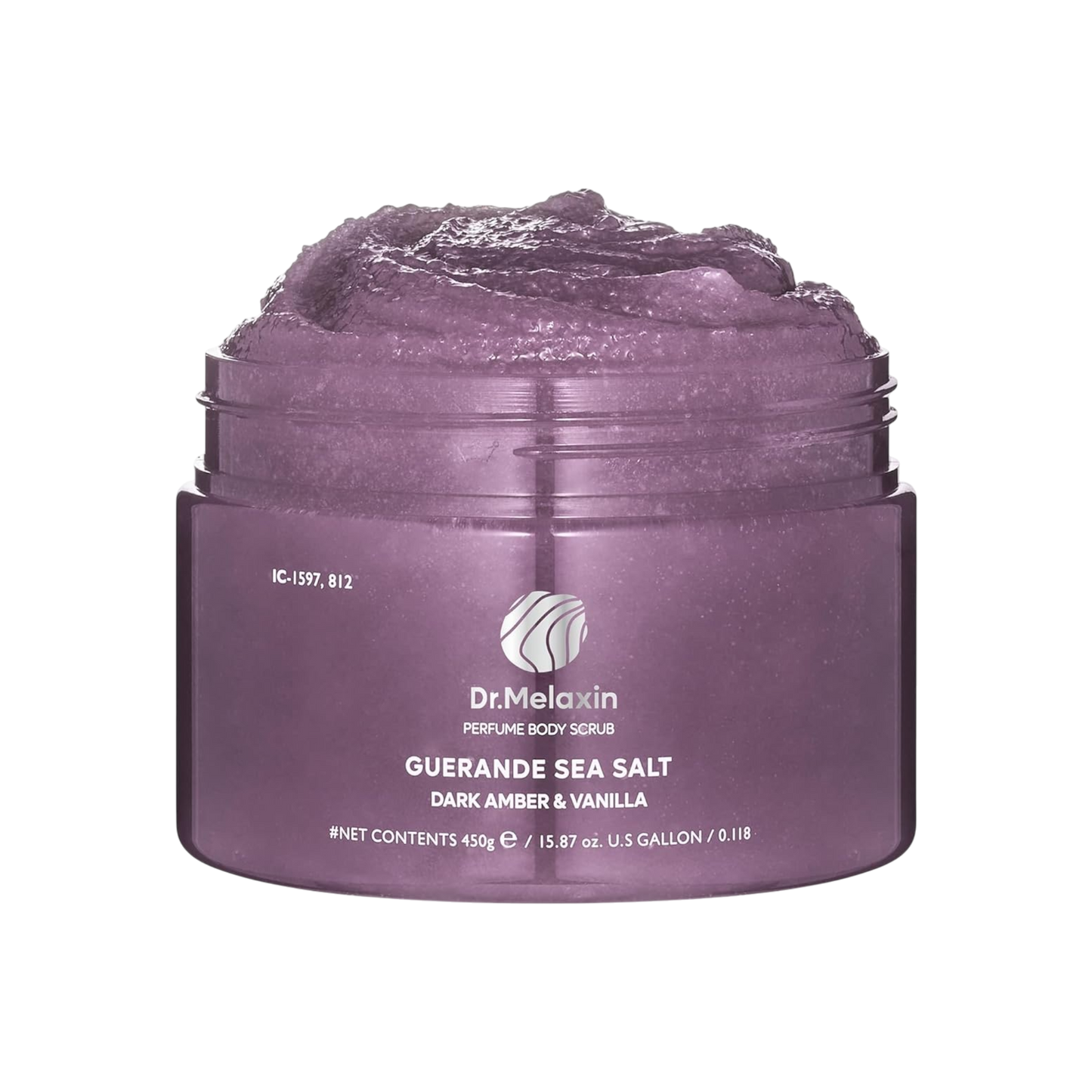 Dr.Melaxin Guerande Sea Salt Perfume Body Scrub Dark Amber & Vanilla 450g