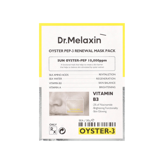 Dr.Melaxin Oyster Pep-3 Renewal Beauty Mask Pack 5s