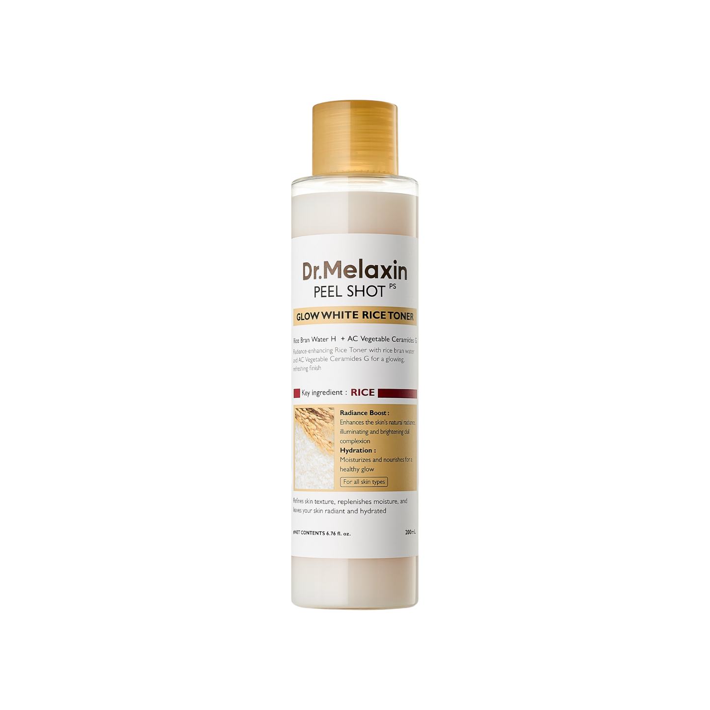 Dr.Melaxin Peel Shot Glow White Rice Toner 200ml