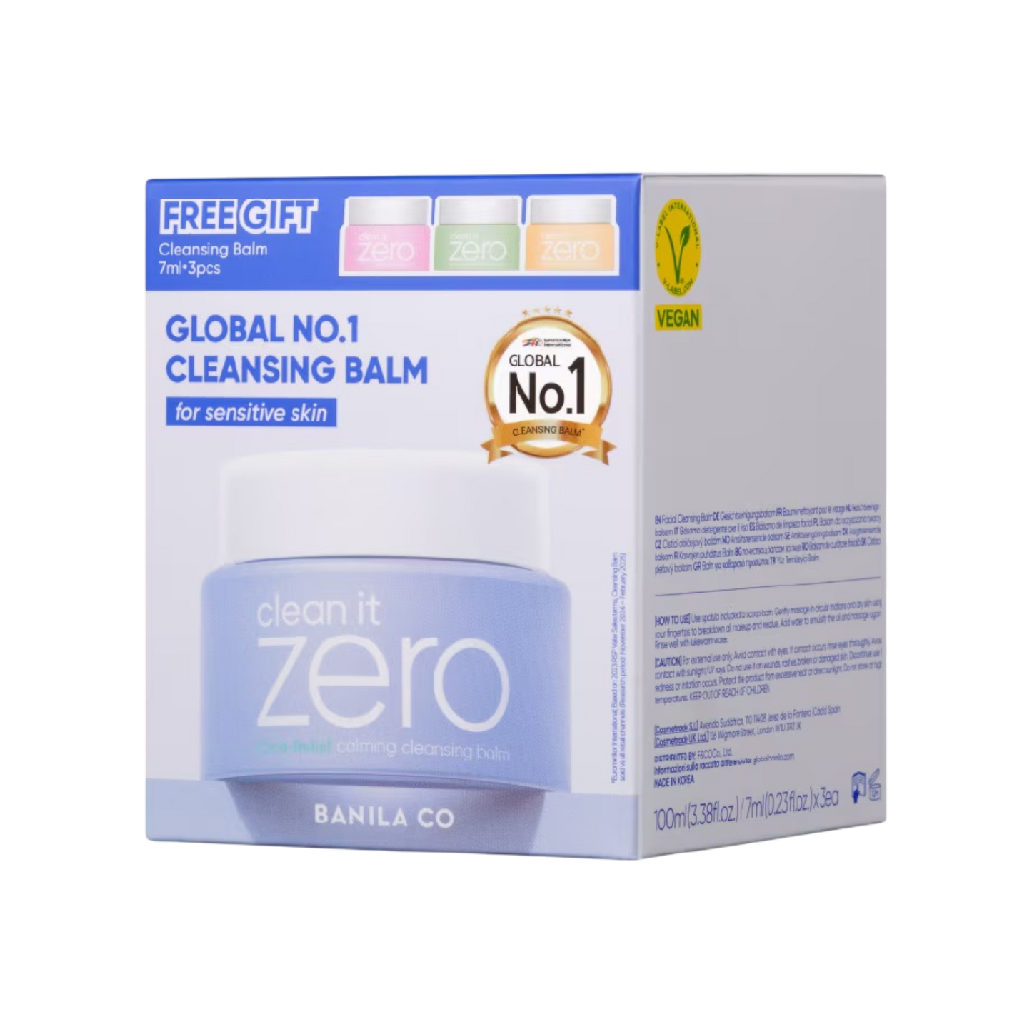 BANILA CO Clean it Zero Calming Cleansing Balm Bonus Pack 100ml+7ml x 3