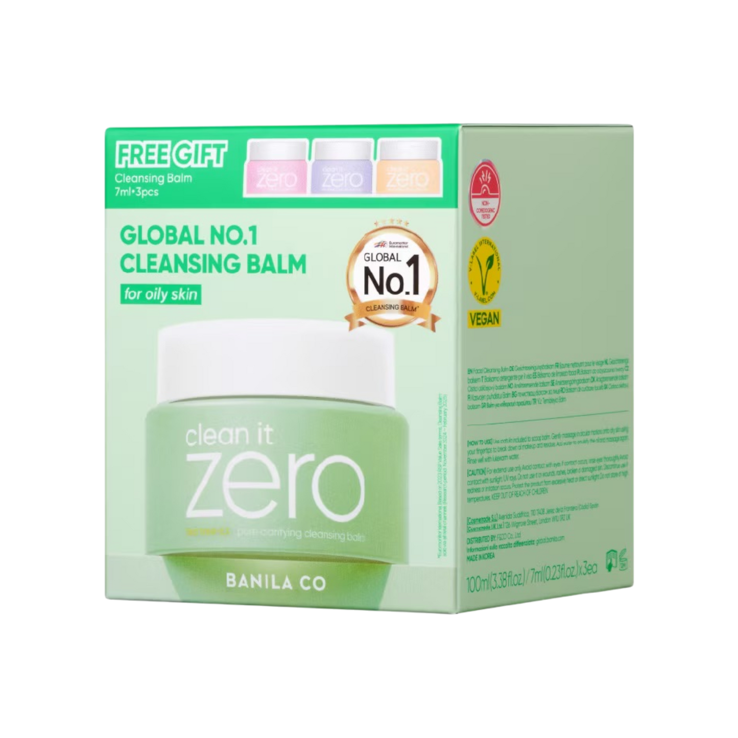 BANILA CO Clean it Zero Pore Clarifying Cleansing Balm Bonus Pack 100ml+7ml-x-3