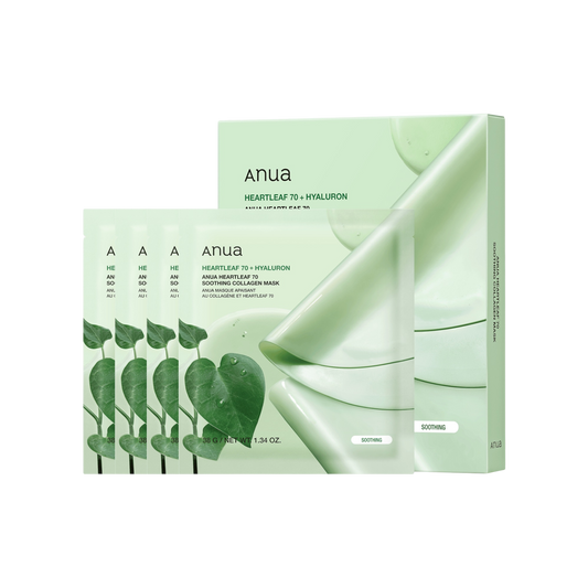 Anua Heartleaf 70 Soothing Collagen Mask 4s