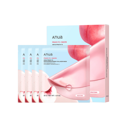 Anua Peach 70 Niacin Brightening Collagen Mask 4s