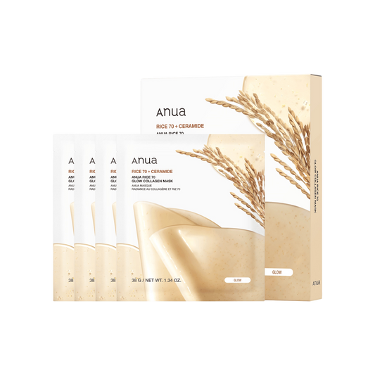 Anua Rice 70 Glow Collagen Mask 4s