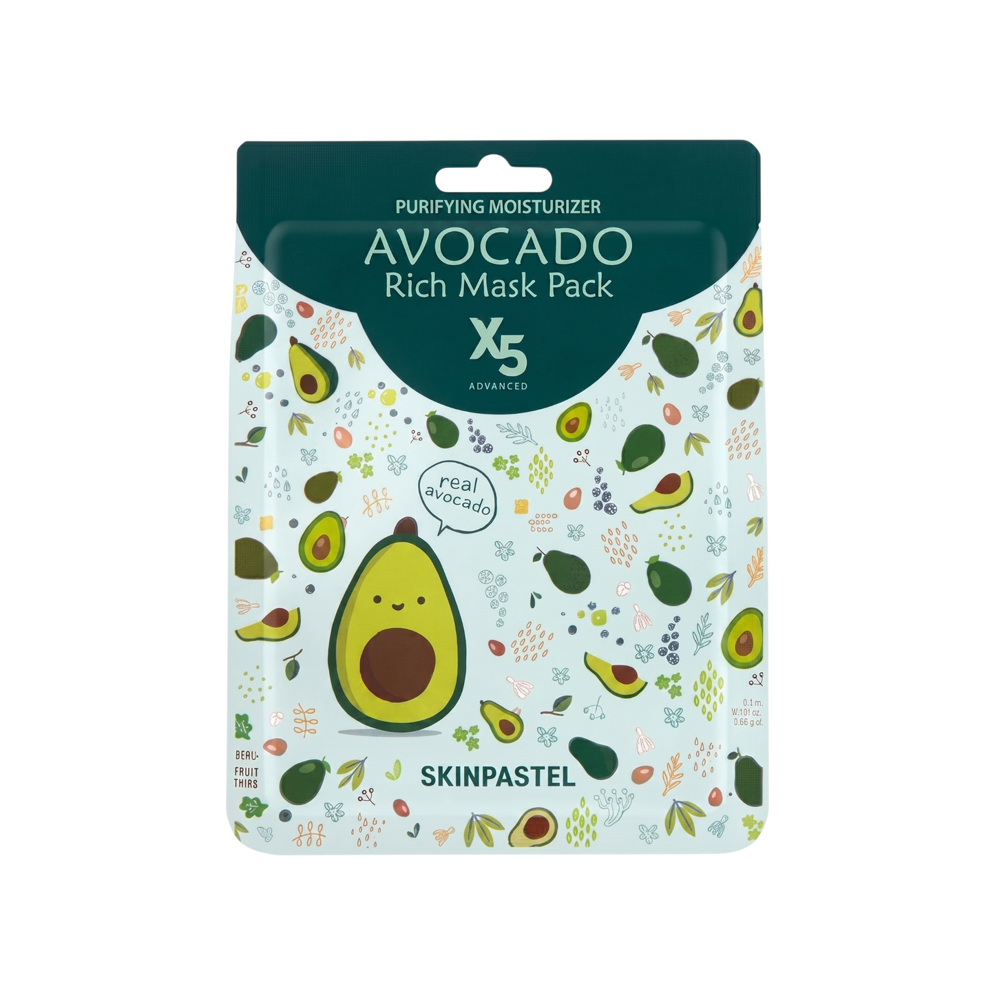 Skinpastel Advanced X5 Avocado Rich Mask Pack