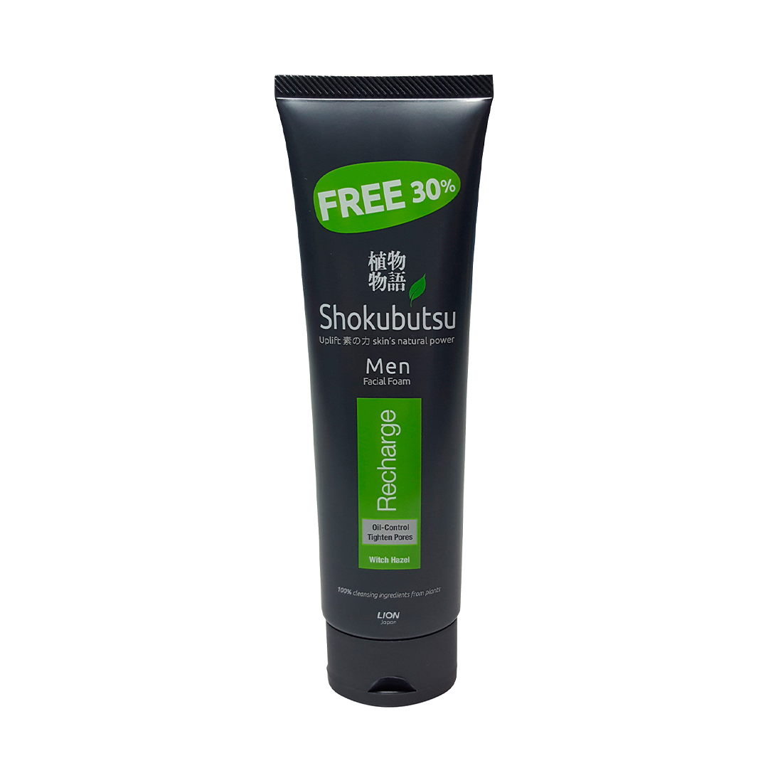 Shokubutsu Men Facial Foam Recharge 130g