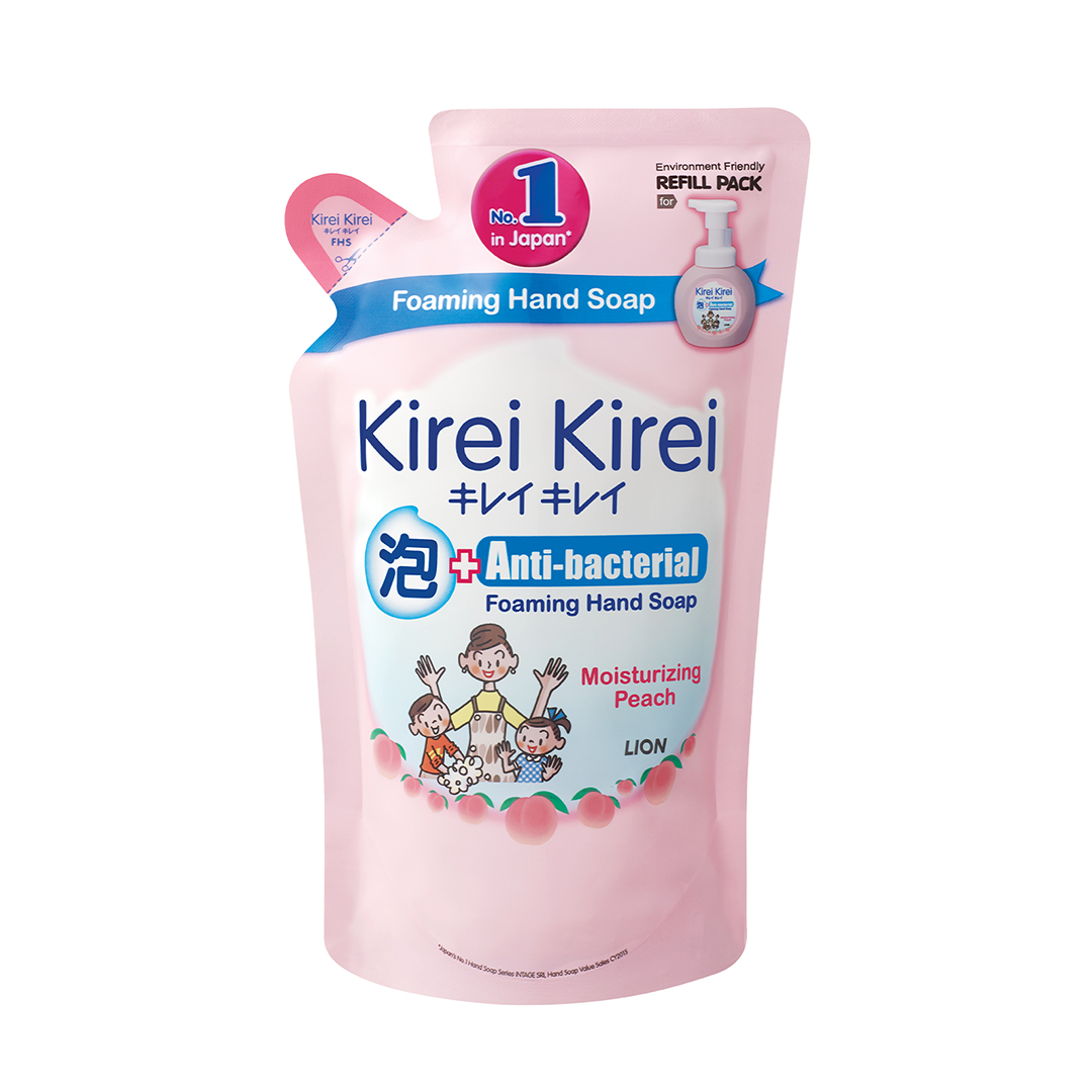 Kirei Kirei Anti Bacterial Foaming Hand Soap Refill 200ml Moisturizing Peach